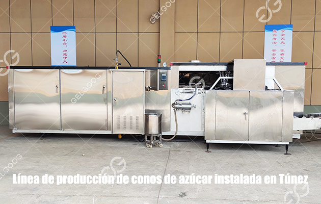 Línea de producción de conos de azúcar en Túnez