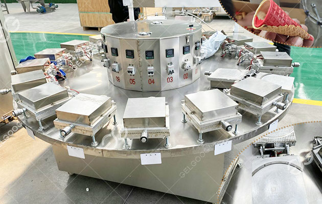 Instalación máquina para conos de helado en Tailandia