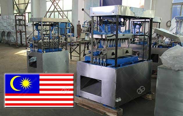 Máquina automática para fabricar conos de helado en Malasia