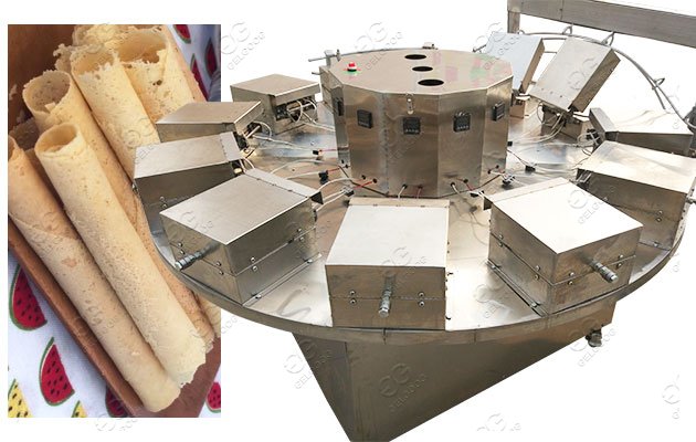 Máquina automática para hacer rollitos de huevo y galletas | Máquina para hacer recetas de rollitos crujientes