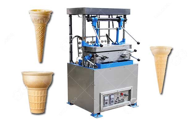 Equipo eléctrico para hacer conos de helado, 600-800 piezas/hora