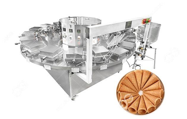 Máquina automática para hacer conos crujientes, 300-1200 piezas/hora