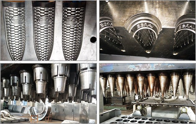 Máquina para hacer conos de helado con diferentes moldes Máquina para hacer conos de helado con diferentes moldes